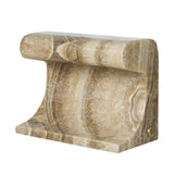 Uttermost Black Label Carved Beam Rechargeable Mini Lamp – Latte Onyx