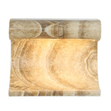 Uttermost Black Label Carved Beam Rechargeable Mini Lamp – Latte Onyx