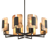 Uttermost Black Label Open Book 8 Light Chandelier
