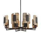 Uttermost Black Label Open Book 8 Light Chandelier