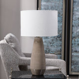 Uttermost Volterra Table Lamp - Taupe Grey
