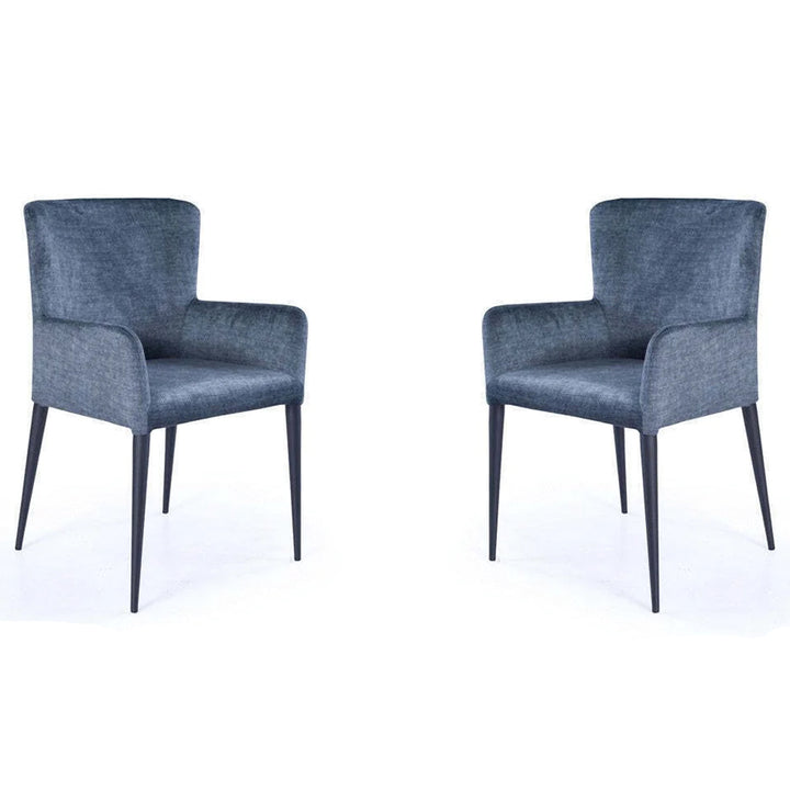 Tommy Franks Varsi Dining Chair - Set of 2 - Bella Blue Velvet