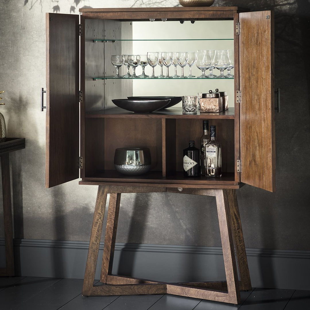 Varun Bar Cabinet – Brown