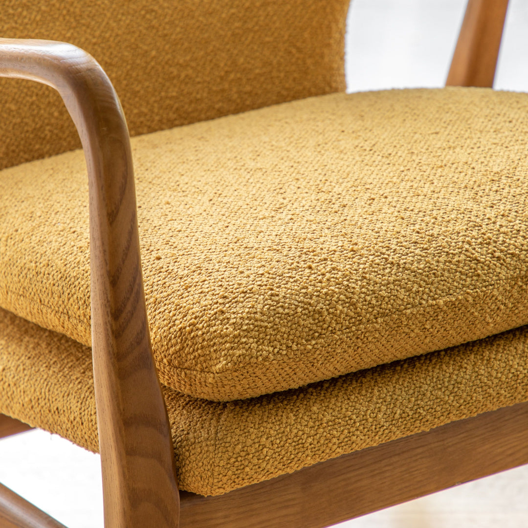 Vaughn Armchair – Ochre Boucle