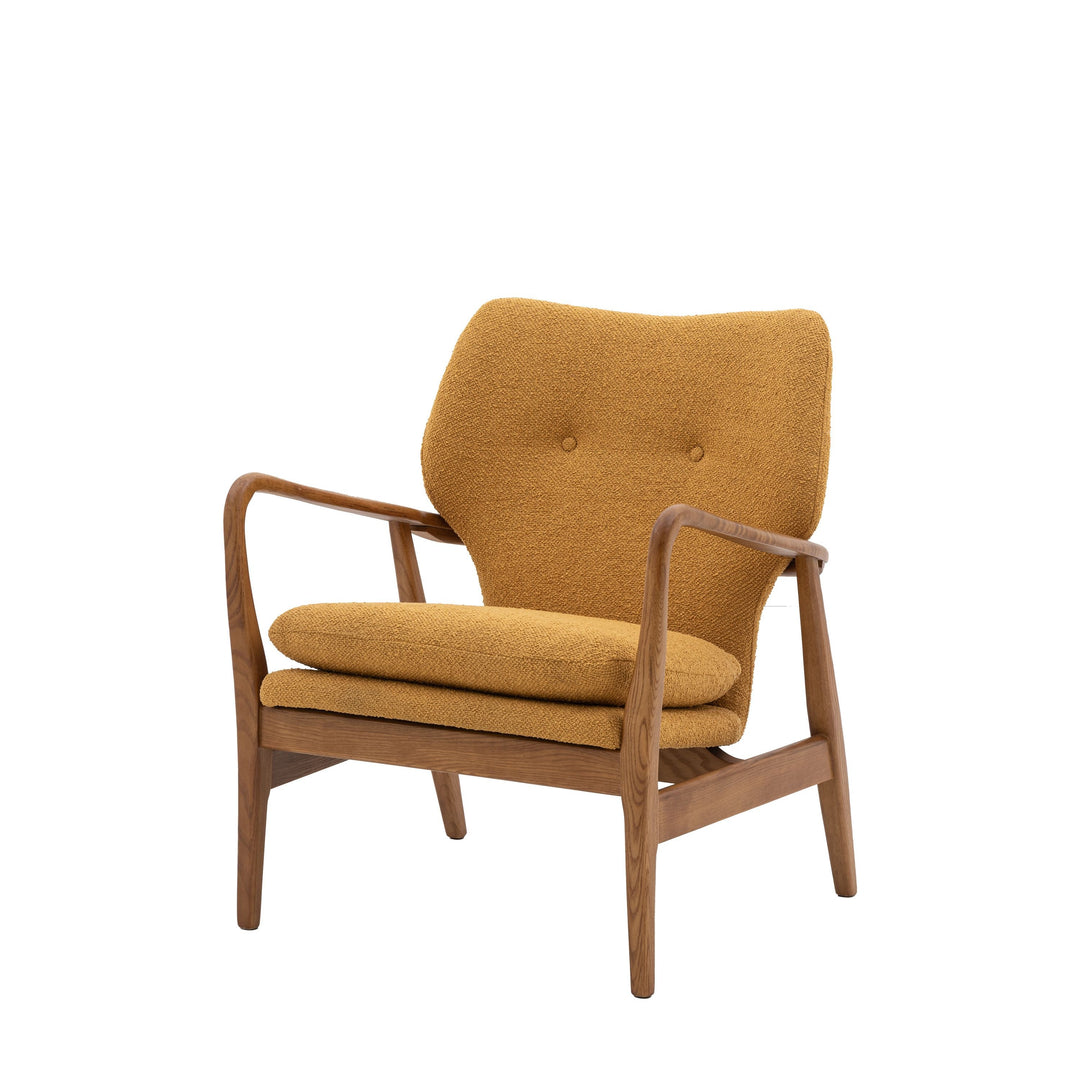 Vaughn Armchair – Ochre Boucle