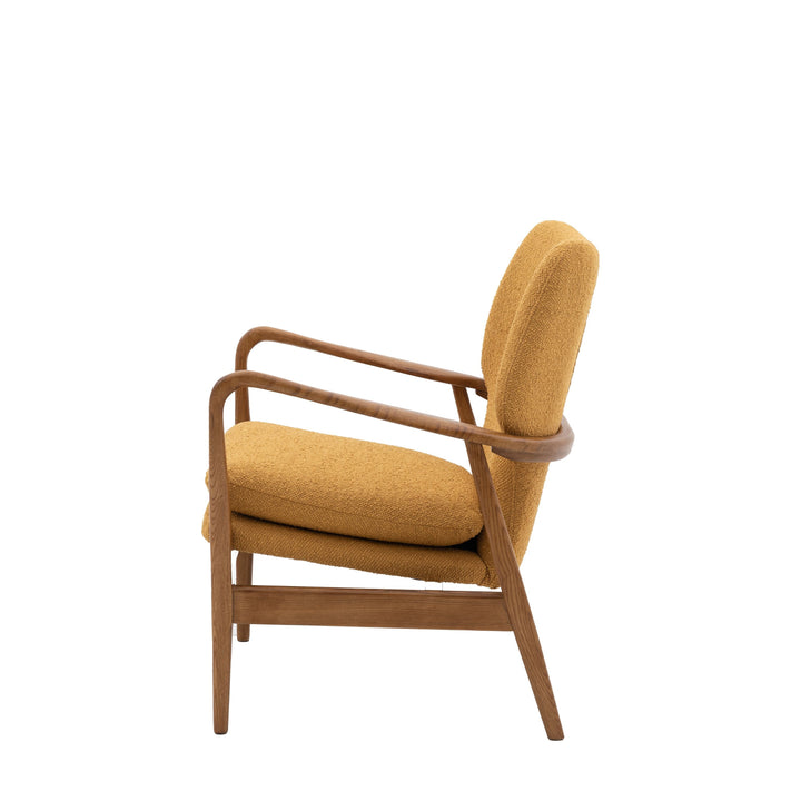 Vaughn Armchair – Ochre Boucle