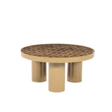 Vero Geometric Coffee Table – Brown