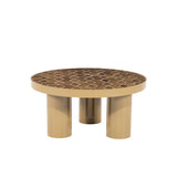 Vero Geometric Coffee Table – Brown