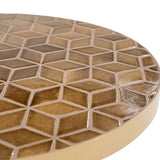 Vero Geometric Coffee Table – Brown