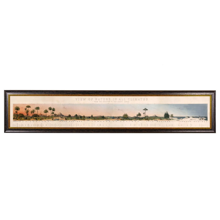 View of Nature in all Climates - From the Equator to the Arctic Circle – Oxford Framed Print