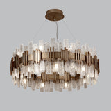 Livingsley Volvic Chandelier – Antique Gold – 80cm