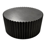 Waverley Round Ridged Coffee Table – Black