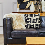 Wendell Three Seater Chesterfield Sofa – Black Leather