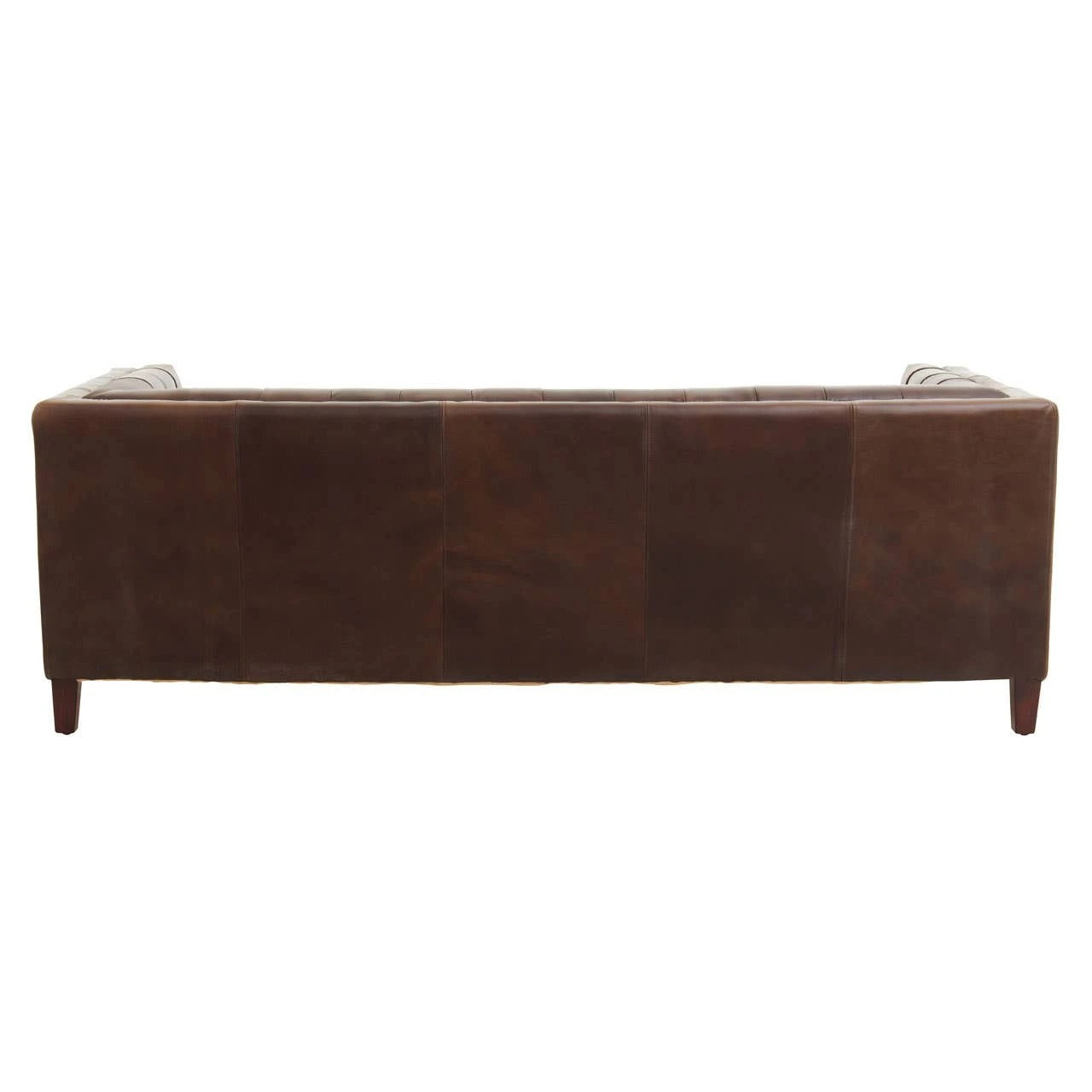 Wendell Three Seater Chesterfield Sofa – Brown Leather