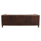 Wendell Three Seater Chesterfield Sofa – Brown Leather