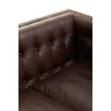 Wendell Three Seater Chesterfield Sofa – Brown Leather
