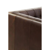 Wendell Three Seater Chesterfield Sofa – Brown Leather