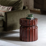 Willa Side Table - Rust Red