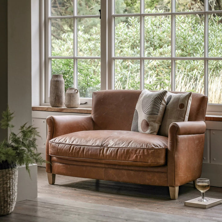 Winston Sofa – Vintage Brown Leather