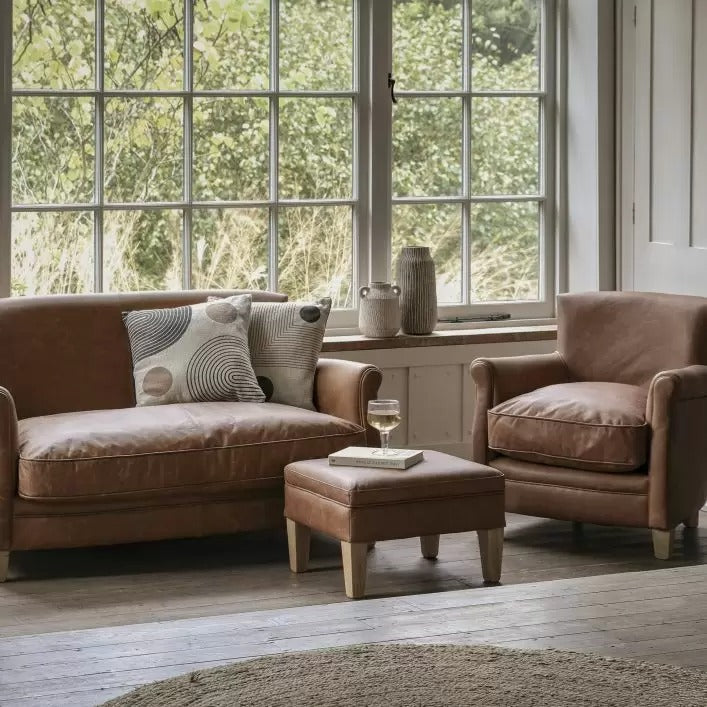 Winston Sofa – Vintage Brown Leather