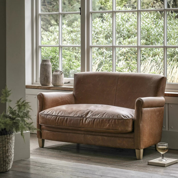 Winston Sofa – Vintage Brown Leather