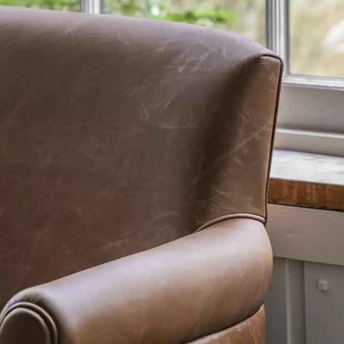 Winston Sofa – Vintage Brown Leather