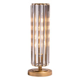 RV Astley Reagan Table Lamp – Antique Brass and Crystal