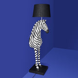 Zebra Floor Lamp – Black & White