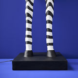Zebra Floor Lamp – Black & White