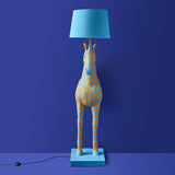 Zebra Floor Lamp – Blue & Orange