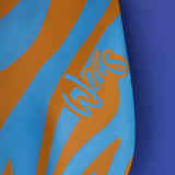 Zebra Floor Lamp – Blue & Orange