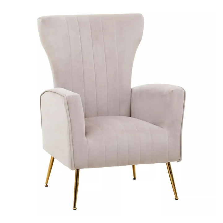 Elodie Accent Chair – Mink Velvet