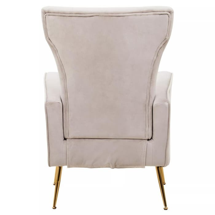 Elodie Accent Chair – Mink Velvet