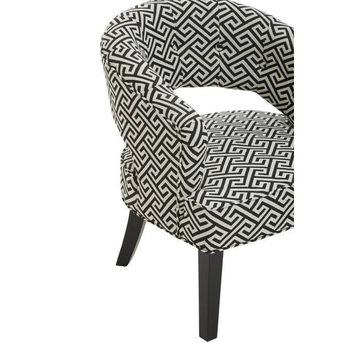 Zuri Chair in Black and Beige