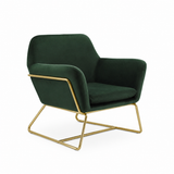 LPD Home Charles Armchair – Racing Green & Gold