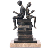 Keiichi Reading Figures Sculpture