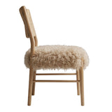 Keiichi Bourton Dining Chair - Faux Mongolian Fur