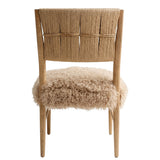 Keiichi Bourton Dining Chair - Faux Mongolian Fur