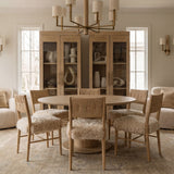 Keiichi Bourton Dining Chair - Faux Mongolian Fur