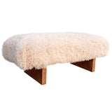 Keiichi Pebworth Bench - Faux Mongolian Fur