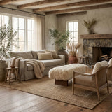 Keiichi Pebworth Bench - Faux Mongolian Fur
