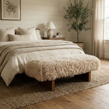 Keiichi Pebworth Bench - Faux Mongolian Fur