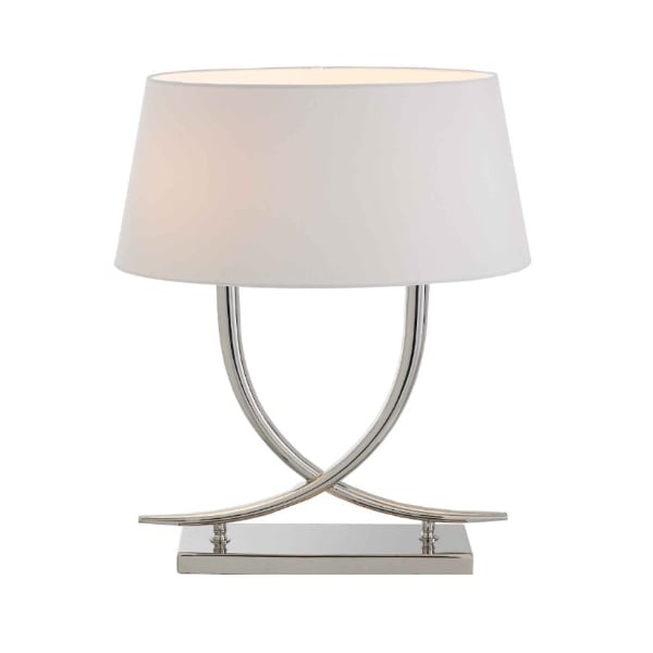 RV Astley Arianna Twin Bulb Polished Nickel Table Lamp