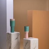 Pols Potten Poria Small Pillar in Faux White Marble