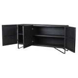 Kiwa Black Wood Sideboard