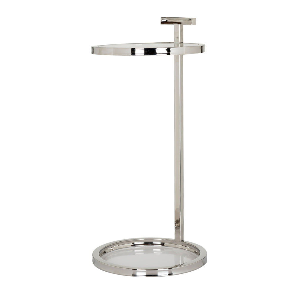 Richmond Interiors Gordon Sofa Table with Stainless Steel and Glass