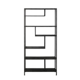 Light & Living Ylaya Shelving Cabinet in Antique Black Metal