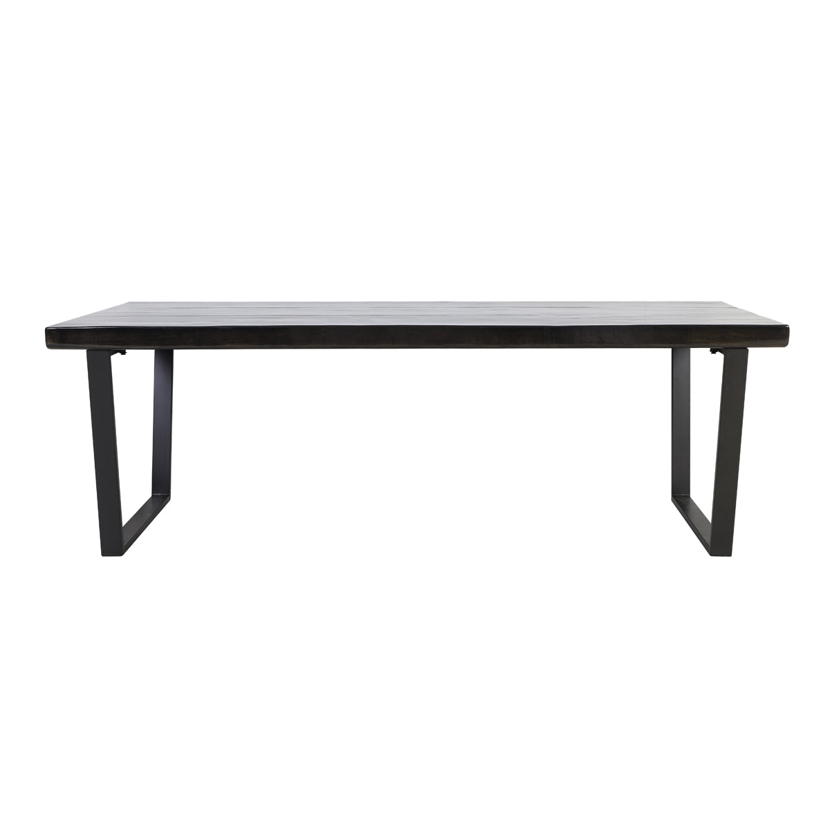 Aerina Dining Table with Shiny Black Finish - Large