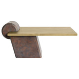 Aeris Leaning Coffee Table in Copper