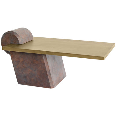 Aeris Leaning Coffee Table in Copper